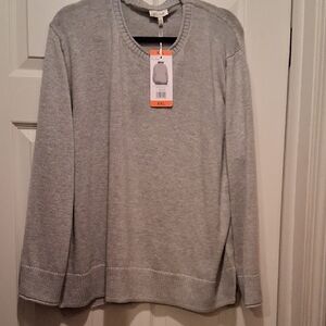 Ella Moss Women's Gray Crewneck Sweater